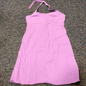 Route 66 Lavender Cotton Halter Dress sz. 12